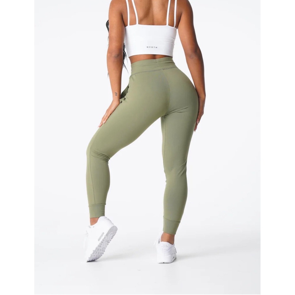 Women's NVGTN OLIVE drawstring JOGGERS xs/s